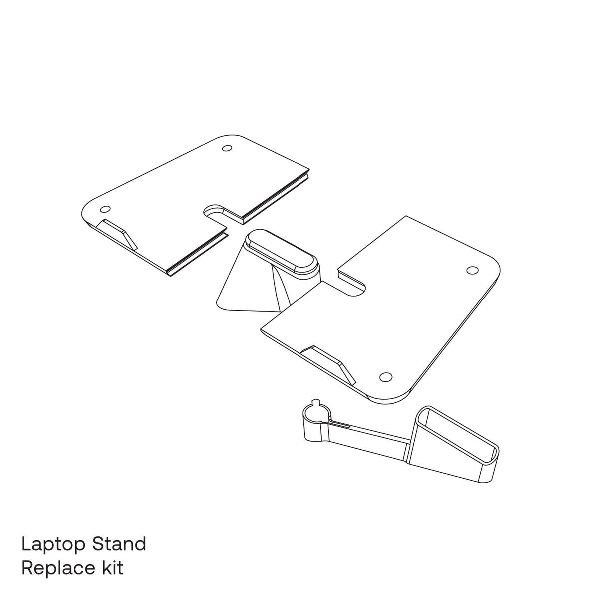 Tons Replace Kit Laptop Stand