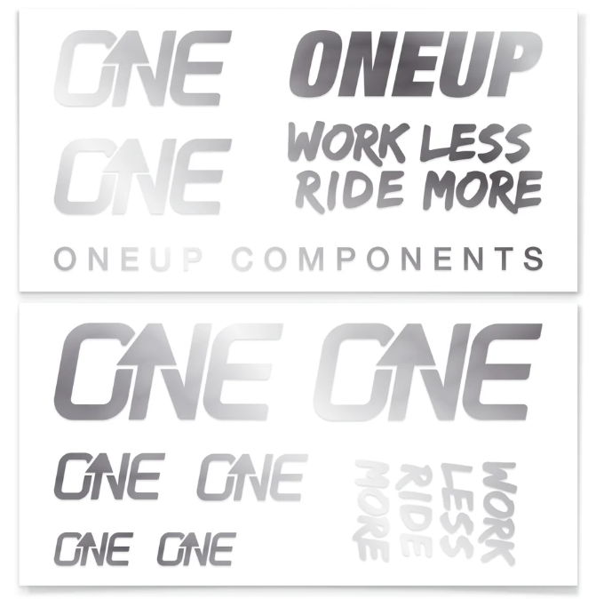 OneUp HB Decal Kit Silver