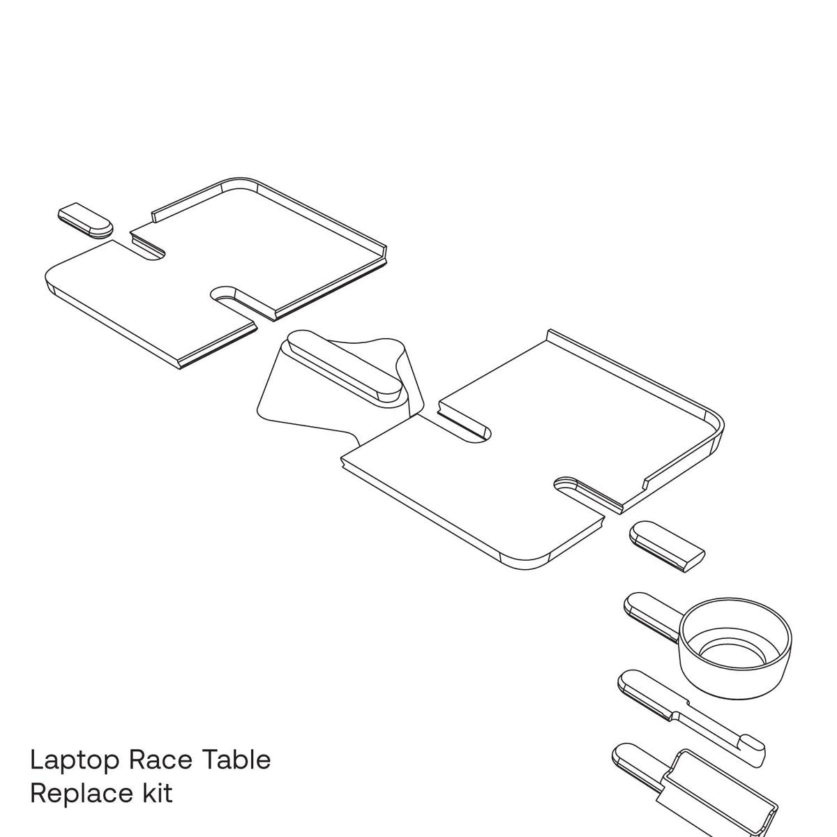 Tons Replace Kit Laptop Race Table