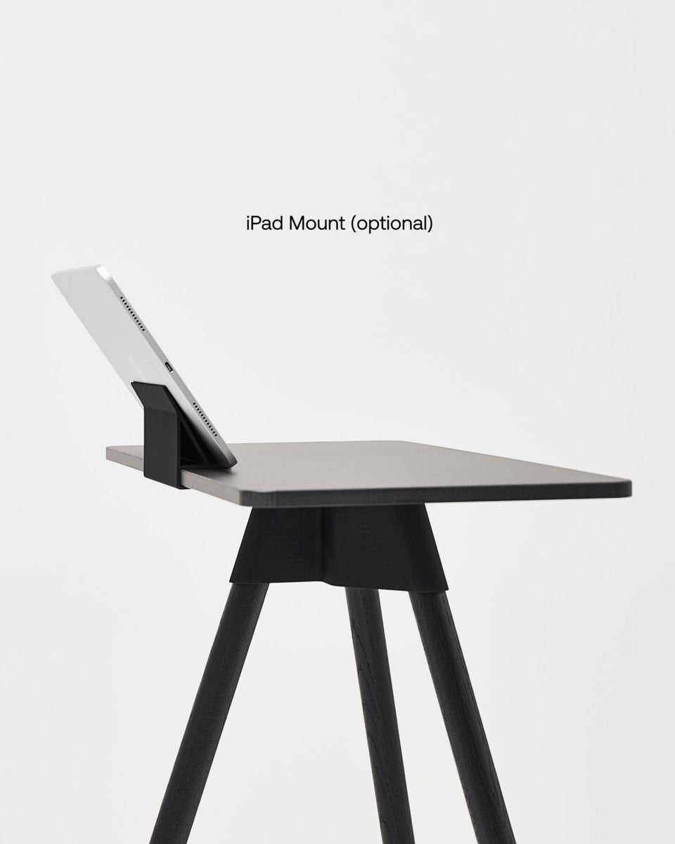 Tons Classic Table II With iPad Holder Matt Black