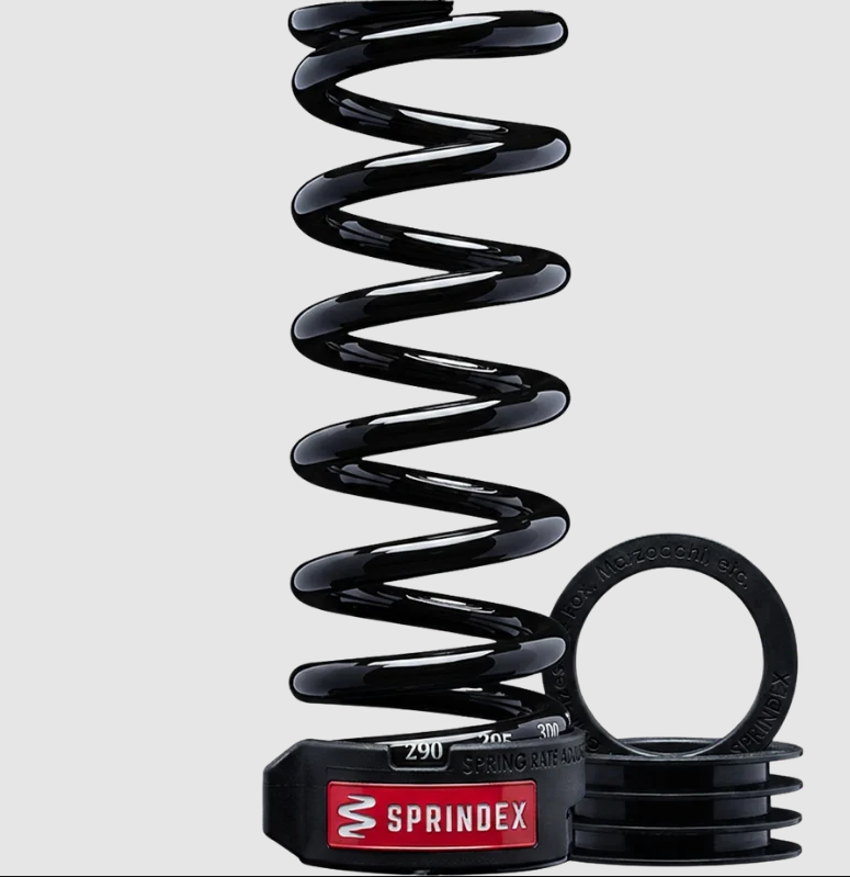 Sprindex-fjær 75mm slaglengde/160mm 7,4mm(dia)tråd/300min.rate