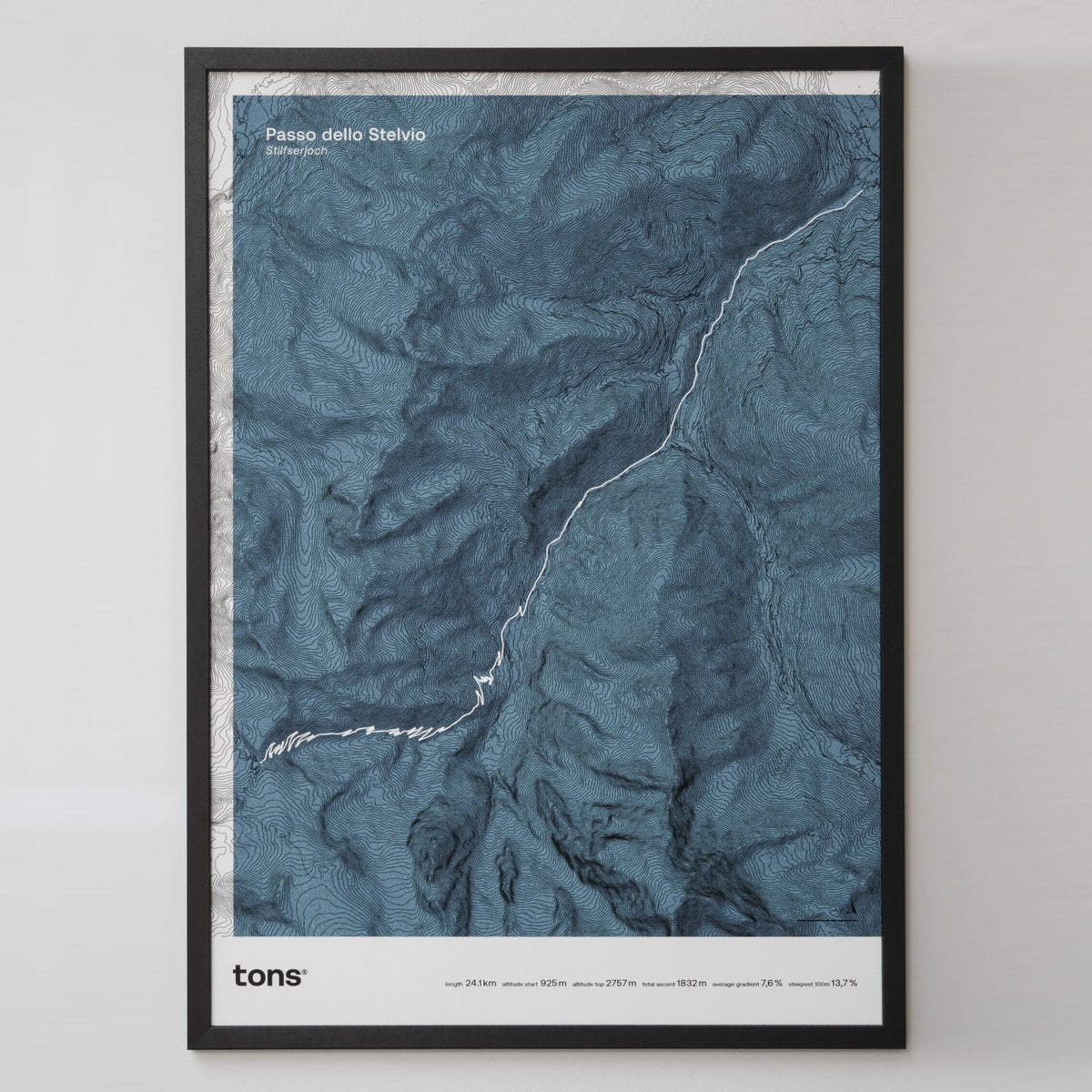 Tons Cycling Poster Passo dello Stelvio / Stilfserjoch, Italy