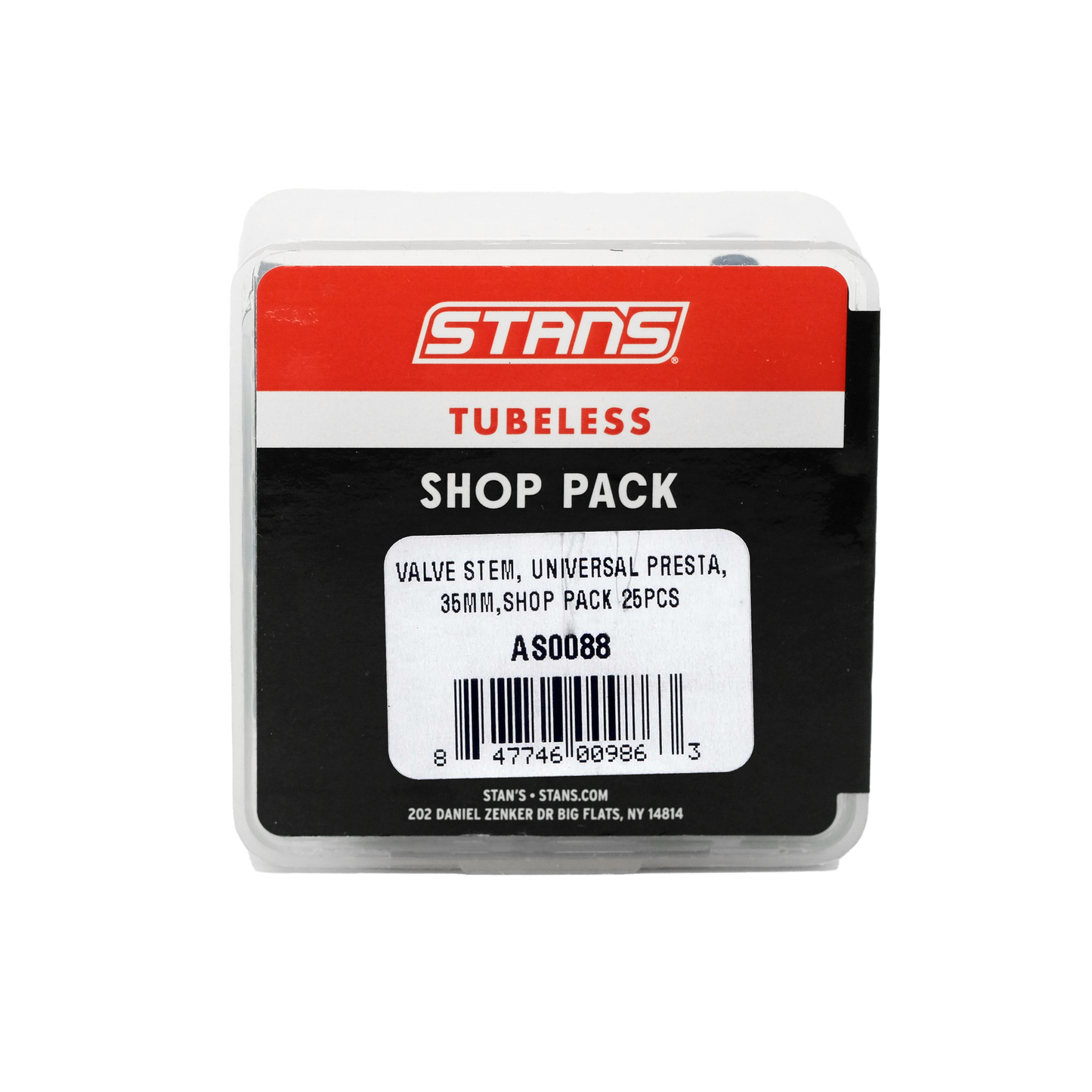 Stan's Tubeless Valves Brass 35mm Shoppack X 25