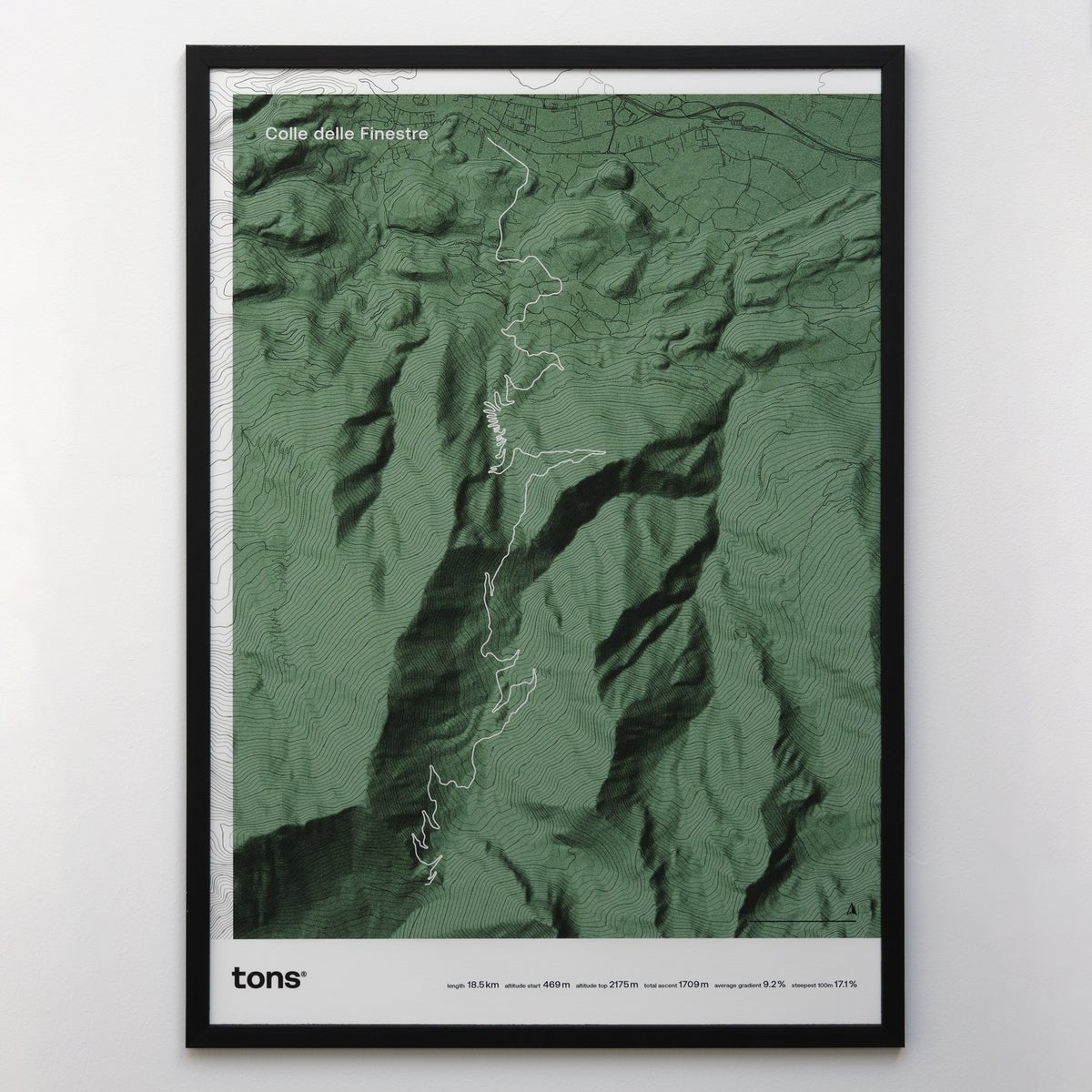 Tons Cycling Poster Colle Delle Finestre, Italy