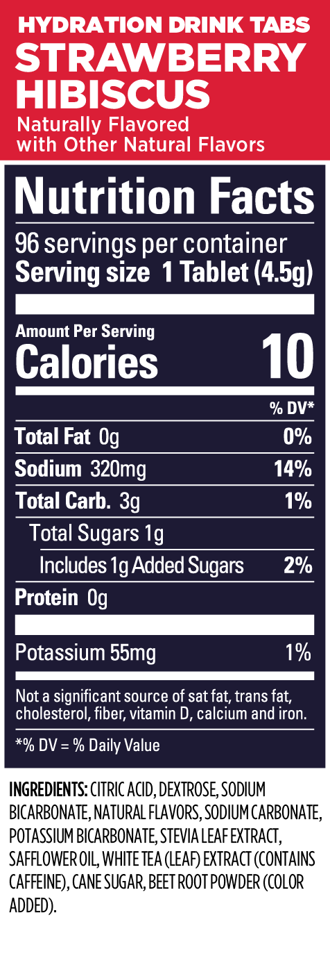 Gu Energy Elektrolyt Tabs 12 Strawberry Hibiscus 8pack