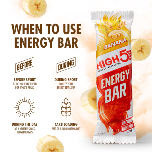 High5 Energy Bar Banan 55g. 12pack