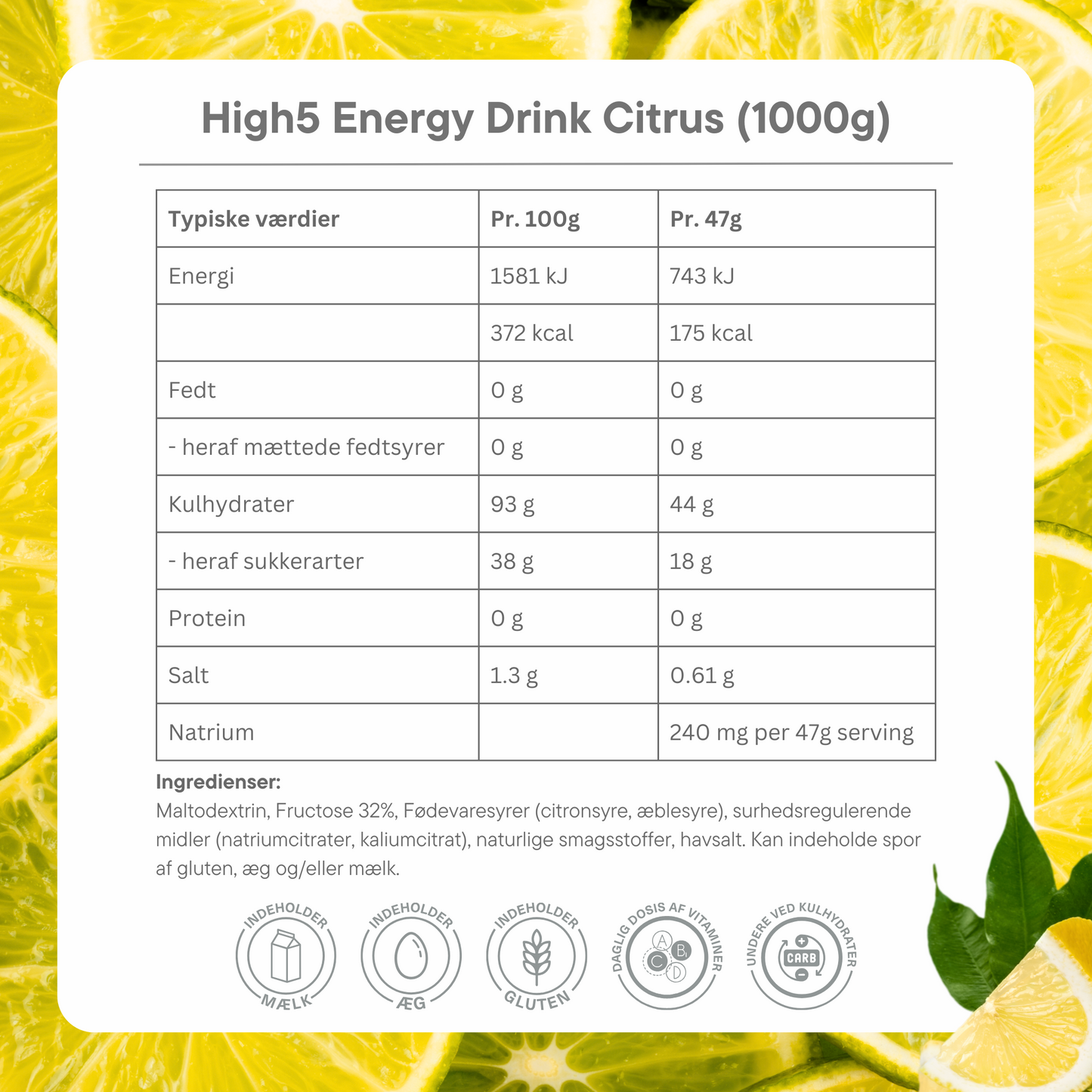 High5 Energidrik Citrus (1 kg)