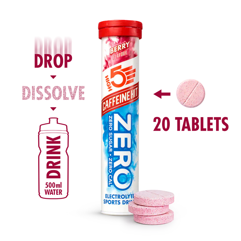 High5 ZERO Tabs Caffeine Hit Berry (8x20 tabs)