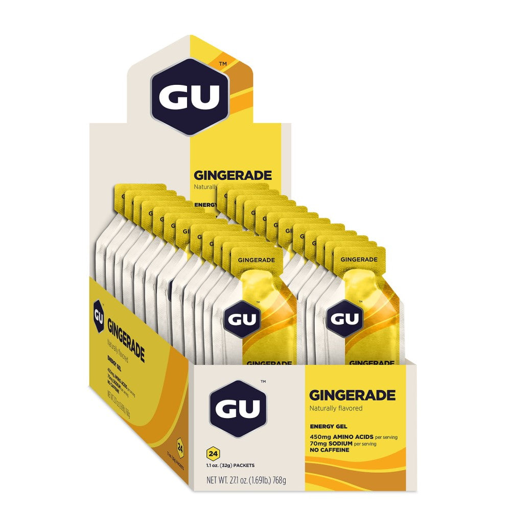 GU Energy Energigel Lemon Sublime med koffein 32g 24pack