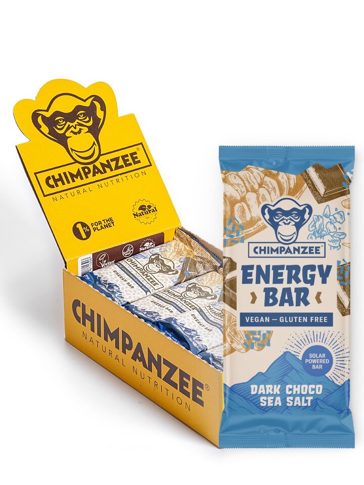 Chimpanzee Energy Bar Dark Chocolate & Sea Salt
