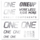 OneUp HB Decal Kit Silver
