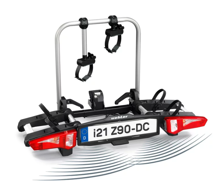 Uebler Bike Rack i21 Z with 90° Fold-down Function and reverse driving control