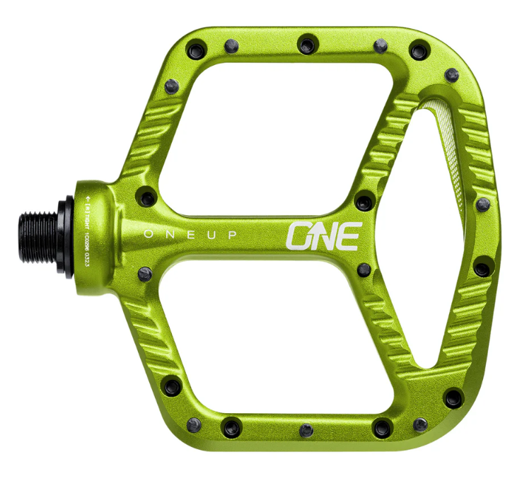 OneUp Aluminium Flat Pedals Green