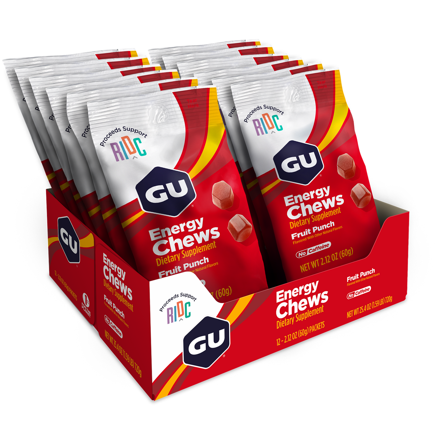 GU Energy Chews Fruit Punch 60g (12pack)