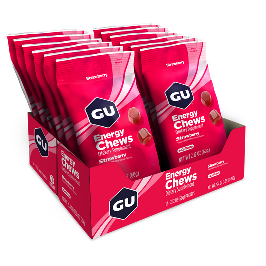 GU Energy Chews Strawbery 60g (12pack)