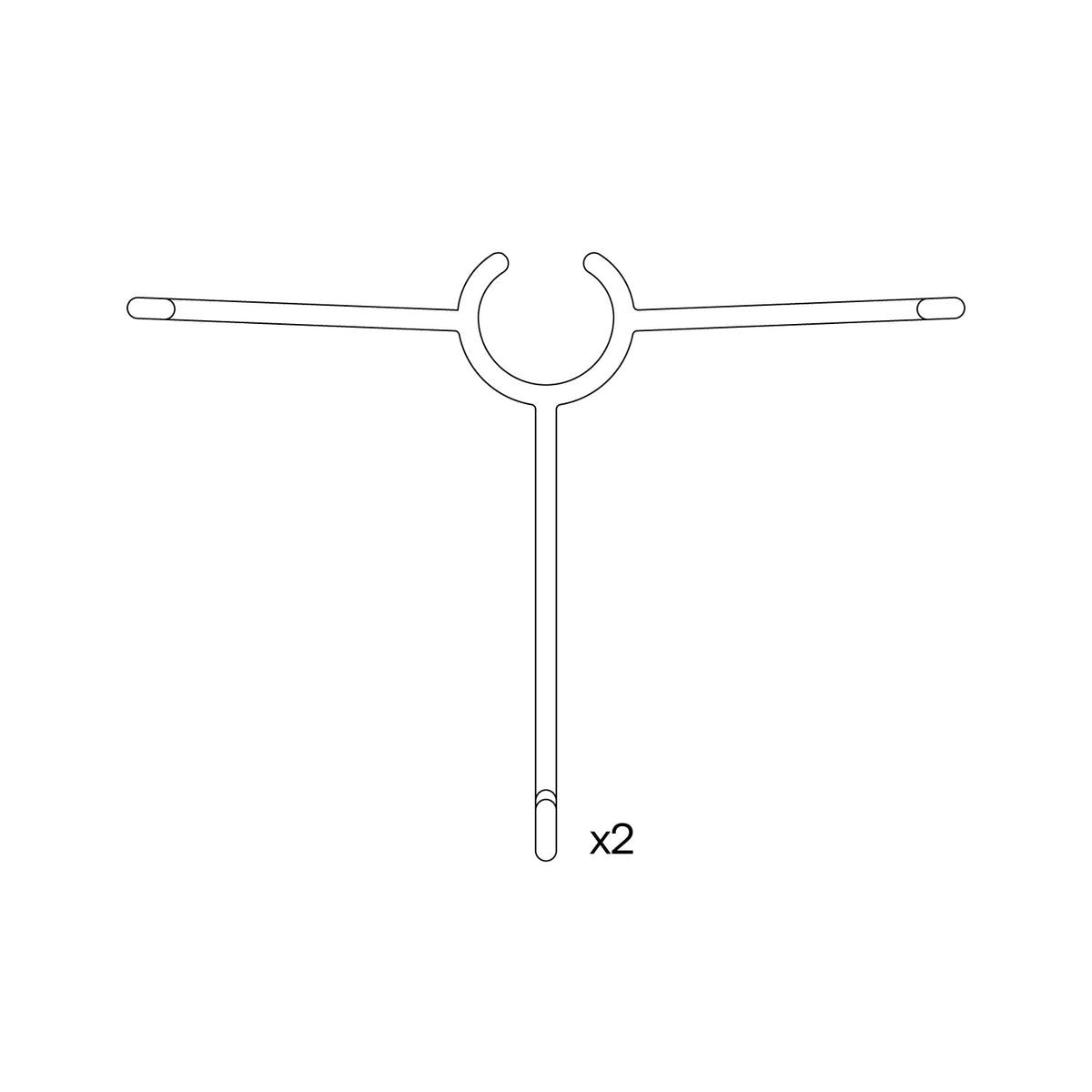 Tons 2x Glasses Hangers Rack & Short Rack