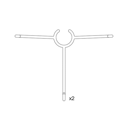 Tons 2x Glasses Hangers Rack & Short Rack
