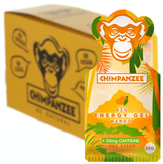 Chimpanzee Energy Gel Mango (Vegan/Gluten Free/Caffeine) 35g 25pack