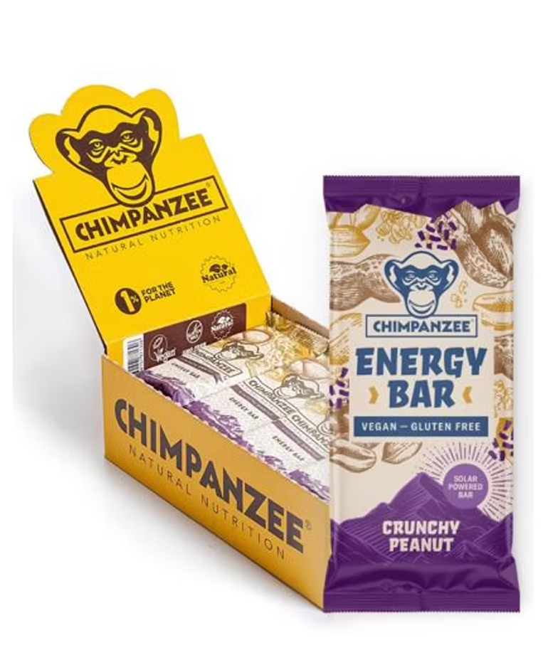 Chimpanzee Energy Bar Crunchy Peanut (Vegan) 55g 15pack