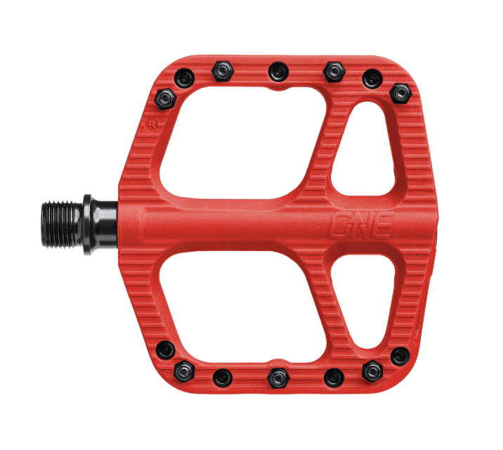 OneUp Composite Small Flat Pedals Red