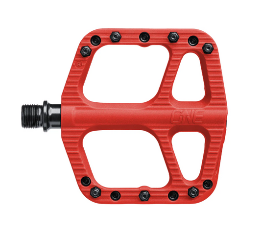 OneUp Composite Small Flat Pedals Red