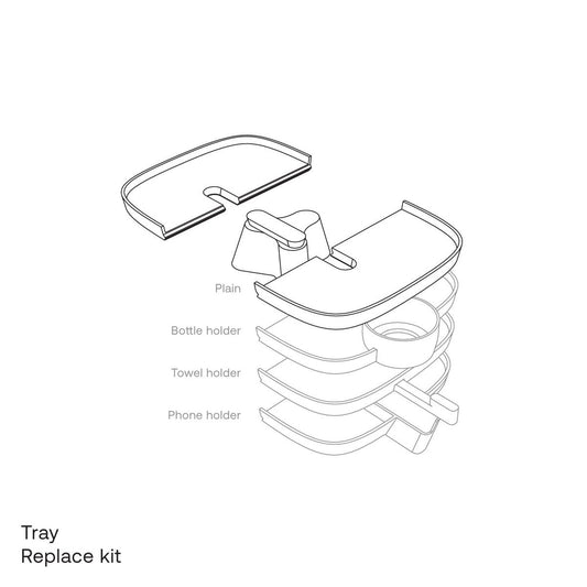 Tons Replace Kit Tray Bottle holder