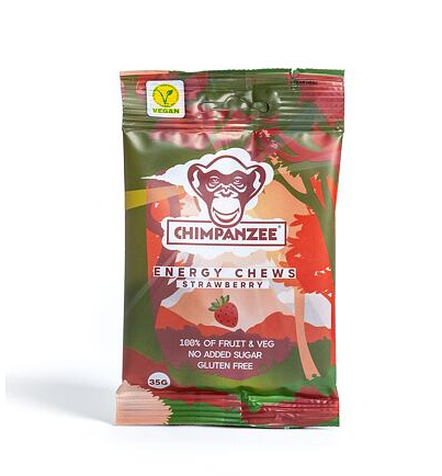 Chimpanzee Chews Strawberry (100% Fruit/Vegan/Gluten Free) 35g 20pack