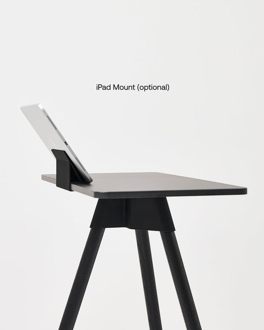 Tons Classic Table II With iPad Holder Matt Black