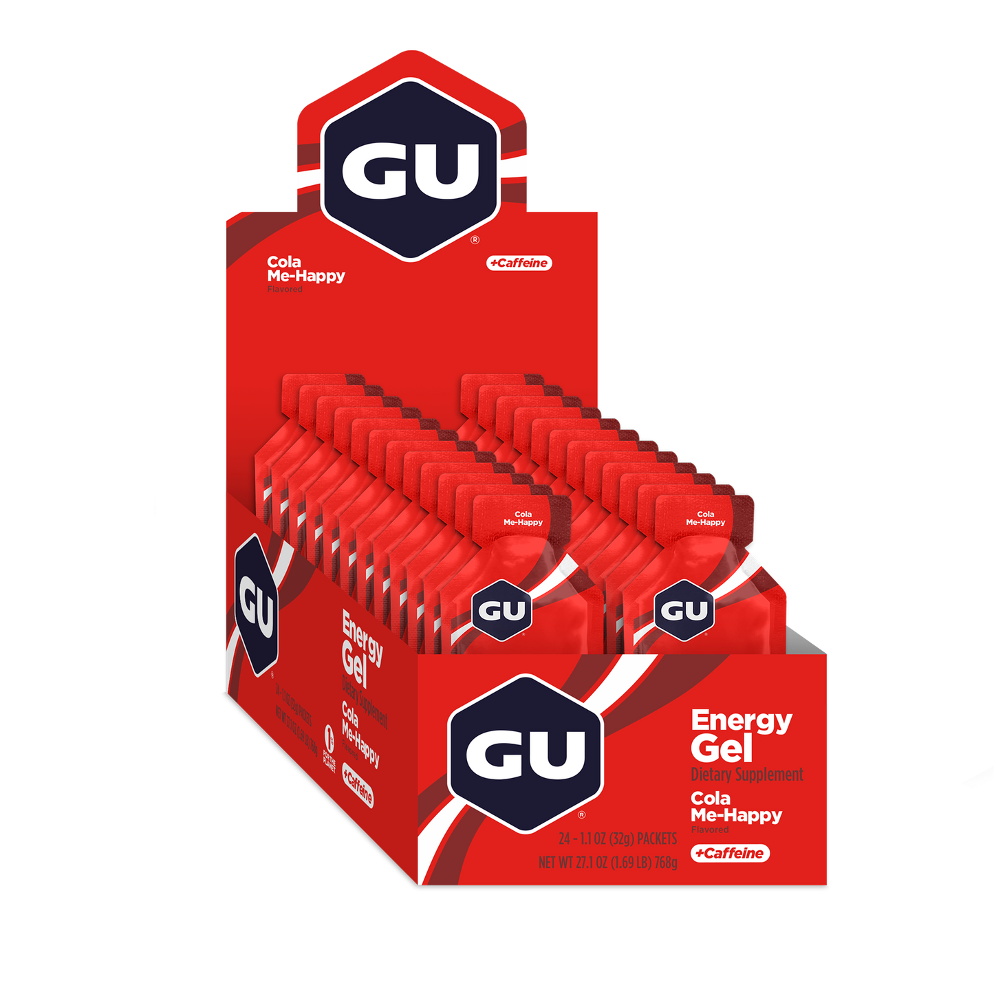 GU Energy Energigel Cola Me Happy med koffein 32g 24pack