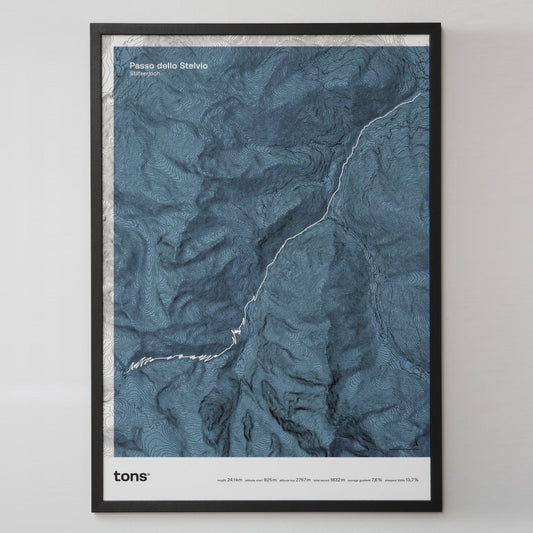 Tons Cycling Poster Passo dello Stelvio / Stilfserjoch, Italy