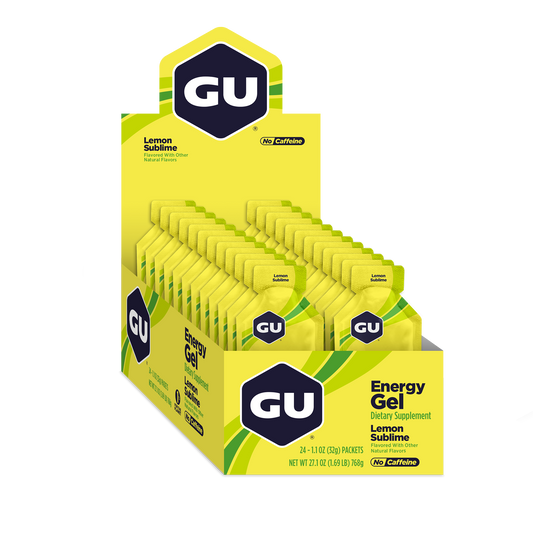 GU Energy Energigel Lemon Sublime med koffein 32g 24pack