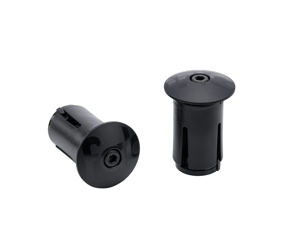 Fabric Tape Tips End-Caps Alu Black