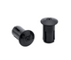 Fabric Tape Tips End-Caps Alu Black