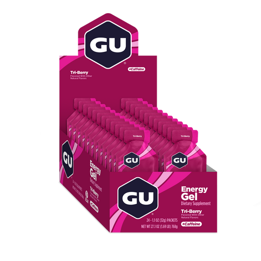 GU Energy Energigel Tri-berry med koffein 32g 24pack