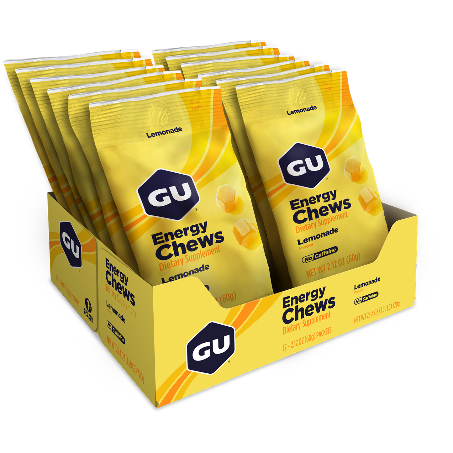 GU Energy Chews Lemonade 60g (12pack)