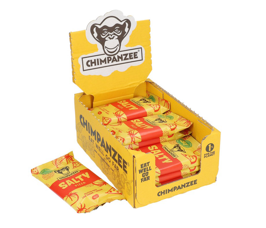 Chimpanzee Salty Bar Pizza (Vegan/Gluten Free/low sugar) 55g 15pack