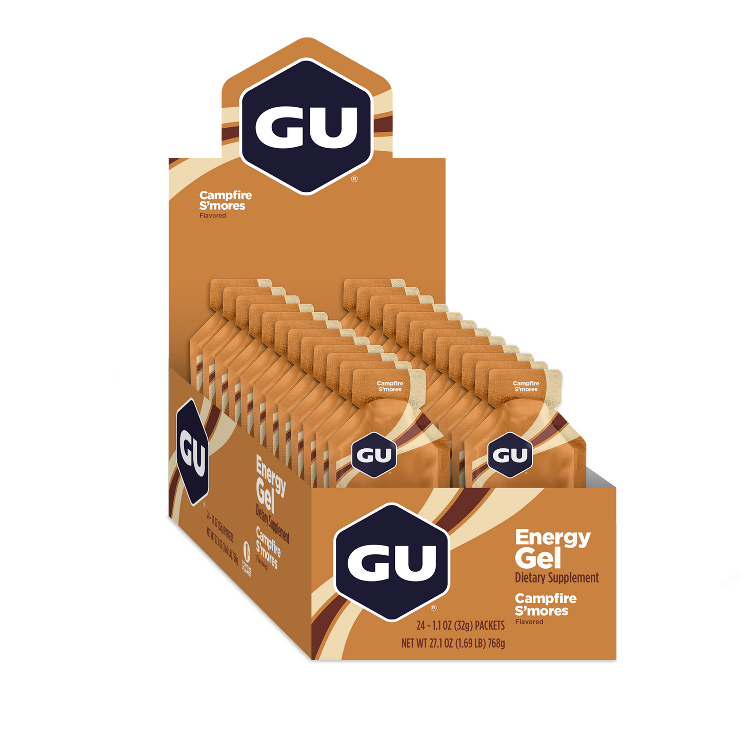 GU Energy Energigel Campfire Smores med koffein 32g 24pack