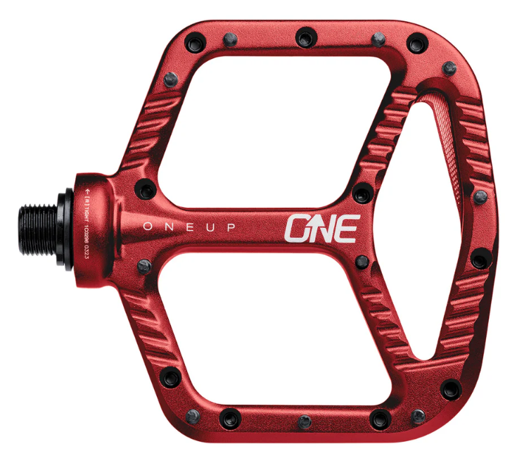 OneUp Aluminium Flat Pedals Red