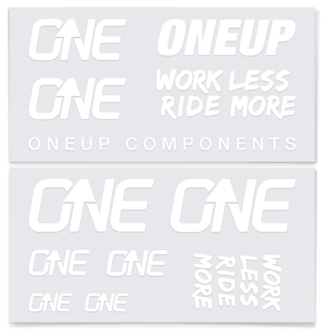 OneUp HB Decal Kit White