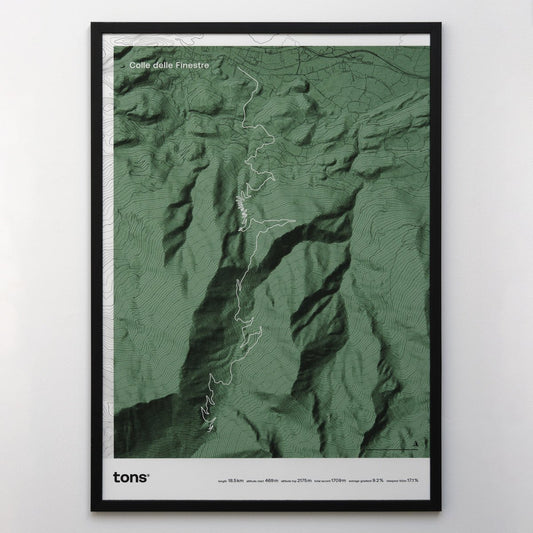 Tons Cycling Poster Colle Delle Finestre, Italy