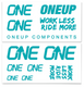 OneUp HB Decal Kit Turquise