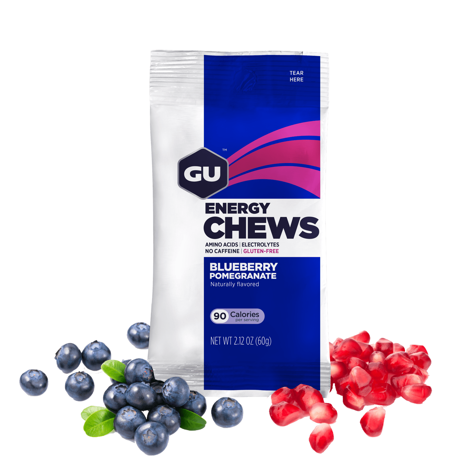 GU Energy Chews Blue Pom