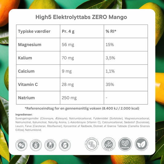 High5 ZERO Tabs Mango (8x20 tabs)