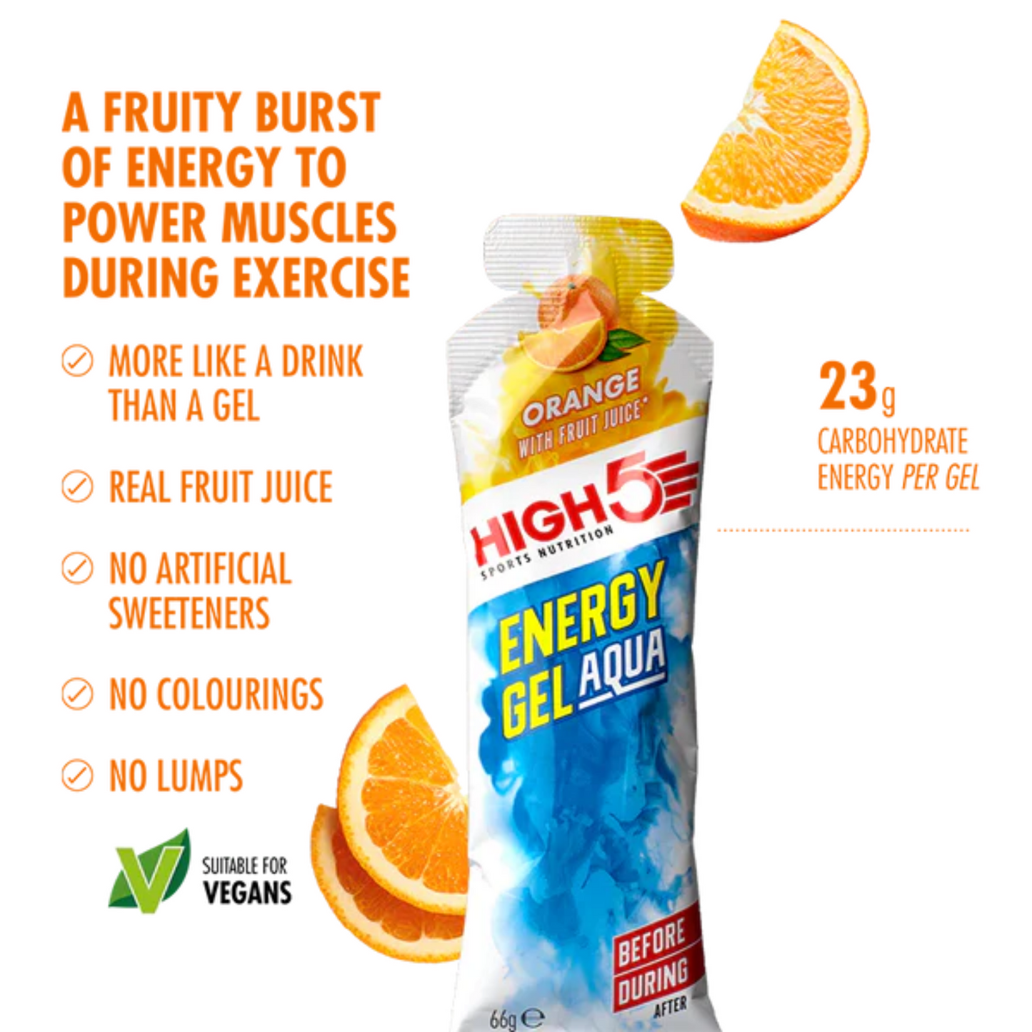 High5 Energigel Aqua Orange 5x66g
