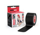 RockTape Pre Cut Tape, 5 cm x 5 metres in 20 cm strips Black
