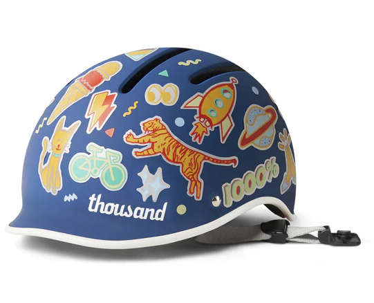 Thousand JR Helmet Blazing Blue OS 49-53cm