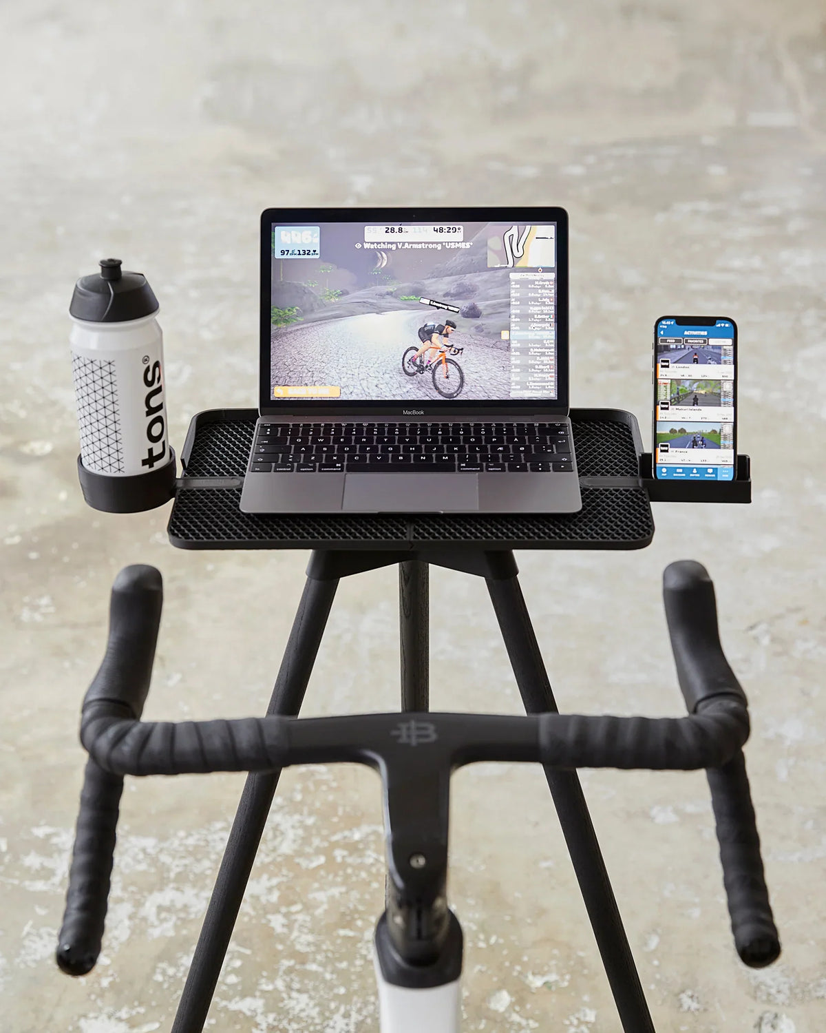 Tons Laptop Race Table + Holder Kit Natural Oak