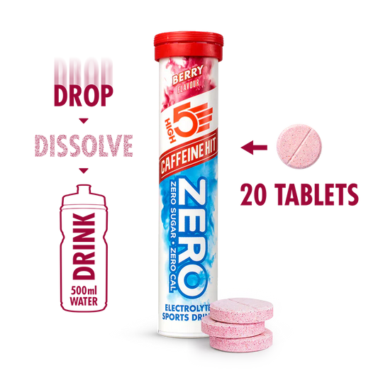 High5 ZERO Tabs Caffeine Hit Berry (8x20 tabs)
