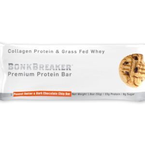 Bonk Breaker Collagen Protein Bar PEANUT BUTTER & DARK CHOCOLATE CHIP