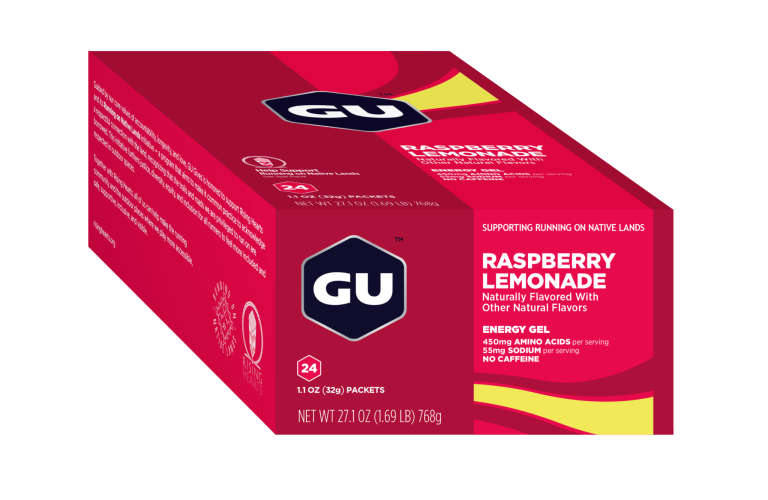 GU Energy Gel Rasperry Lemonade - Closed 24Box